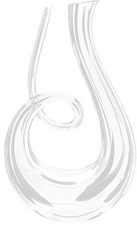 FUNOMOCYA Carafe à Vin Décanteur Aérateur de Vin en Verre Transparent 1300Ml Ustensile pour Bar Cuisine