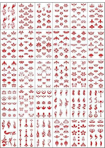 Huadian Augenbrauenaufkleber, Altes Kostüm, Hanfu, Temporäre Tätowierung, Wasserdicht, Langlebig, Sexy Kinder-Stirnaufkleber