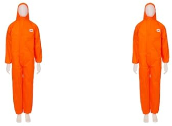 3M 4515 Schutzanzug, Typ 5/6, Größe S, Orange (Packung mit 2)
