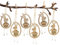 DAHI Holz Osterhasen Anhänger 6pcs Osteranhänger Hasen zum Aufhängen Deko Ostern Osterschmuck aus Holz zum Aufhängen (zuo)