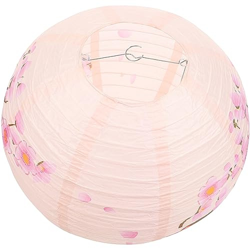 Chinesische Japanische Papierlaterne Kirschblüten Papierlaterne 35 cm Runde Blüten-Klapplaterne Hängende Dekorative -Laterne Für Sushi Ramen Izakaya-Restaurant