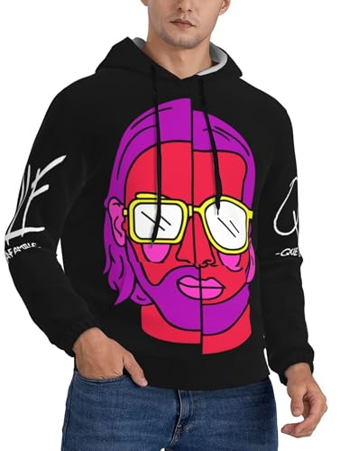 QUBEV PNL-Le Monde Chico Rap Hoodie Herren Mode Langarm Pullover Sweatshirt Grafik Logo Kapuzenpullover Mit Designs Streetwear L