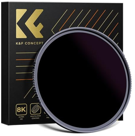 K&F CONCEPT 77mm ND100000(16.6 Stops) ND Lens Filter Neutral Density Lens Filter with 28 Multi-Layer Coatings (Nano X Series)