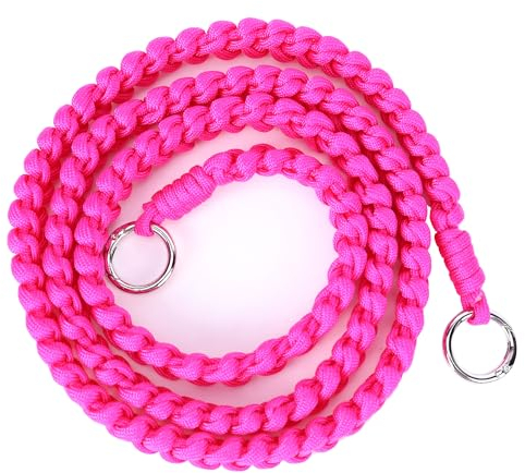 Ever Bloom Damen Mädchen geflochtene schmale 2 in 1 Taschenkette Handykette Taschengürtel für Umhängetasche Handy Geldbörse Crossbody, Handyband universal, 2024Guetel:Rose