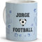 LolaPix Taza de futbol. Entrenamiento futbol. Regalos para deportistas. Tazas originales para regalar. Tazas personalizadas. Taza cerámica 330 ml. Futbol