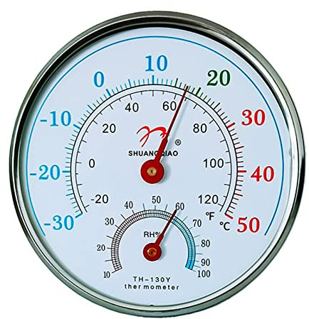 Wandmontiertes Hygrometer Thermometer Innen Außenbereich Luftfeuchtigkeit 20 RH-100 Temperatur -20 ℃ 50 ℃