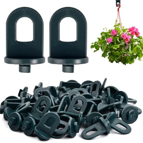 50 Stück Gewächshausclips,Gewächshaus Zubehör,32 MM*20MM Gewächshausclips,Gewächshaus-Clips aus Kunststoff,Extra Starkem Halt und Ösen,für Gewächshaus und Wintergarten Gewächshausschienen