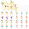 Neikafan Tortendeko Feen und Elfen 24 Stück und 1 Stück Feenwald Cake Topper Fairy Cupcake and Cake Decoration für Kindergeburtstag Party Babyparty Deko Figuren Blumenfee Torten Topper