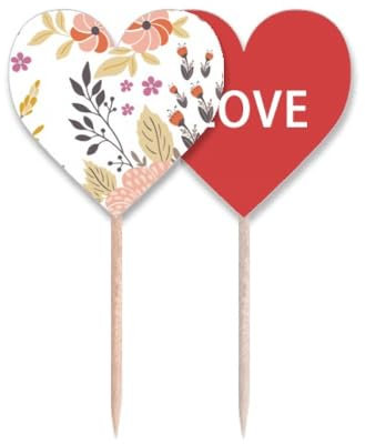 Plettro per cupcake a forma di cuore con bandiera bianca gialla e arancione