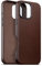 maogoam for iPhone 16 Pro Max Case Leather 6.9 inch, Compatible With MagSafe, Genuine Veg-Tanned Oil Wax Top-Grain Leather, Metal Buttons & Camera Bump Frame, Elegant Style, Red Brown
