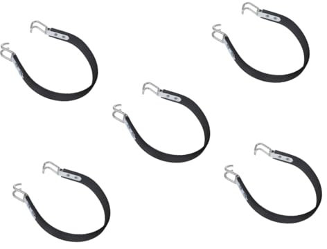 SEWOART 5pcs Battery Portable Tools Battery Handle Battery Carrier Lifter Strap Battery Lifting Strap Car Battery Carrier Lifter Battery Carrying Strap Battery Carrier Strap Black Steel