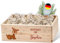 Lilleta ® Personalisierte Adventskiste - Adventskalender 2024 aus Holz mit Namen - Weihnachtskalender für Kinder & Erwachsene (Rudolf)