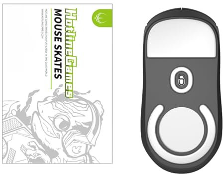 NUCNOK Glides pour Logitech G Pro X Superlight, Patins de Souris de Rechange,Pieds de Souris,Ultra Rapides,Arrondi,Haute Qualité,Lisse et Durable,Accessoires Souris Gaming