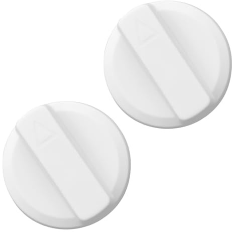 Lot de 2 boutons de siège de bidet pour bidet de luxe Neo 120 et Neo 185 non électrique pour siège de toilette (2 pièces, blanc)