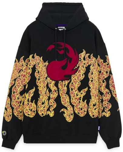 Octopus Felpa con Cappuccio Magic: The Gathering Mountain Hoodie Limited Edition 2025 (IT, Testo, XL, Regular, Regular, Nero)