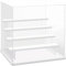 DuvinDD Acryl-Display mit 5 Ebenen, Vitrine für Sammlerstücke, Pop Mart, staubdichte Ausstellungsbox mit Tür (weiß)