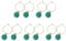 PLCPDM 10Pcs Wine Glass Charm With Rings For Wine Cocktail Party Supplies Goblet Drink Markers Label For Party Decoration