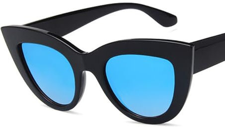 AYBIOSD Cat Eye Polarisierte Sonnenbrille Frauen Retro Stil Sonnenbrille Männer UV400 Schutz Outdoor Angeln Fahren,Black 4