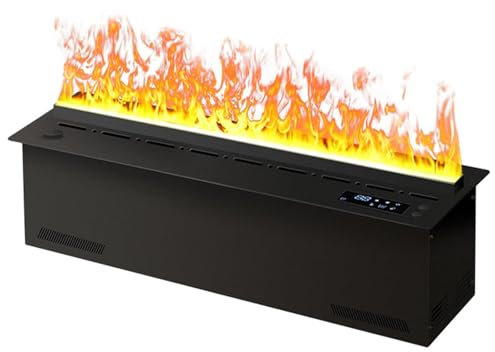 Elektrokamin/Einbaukamin,Wasserdampf-Elektrokamin 3D,Simulations Touch flamme, mehrere Farben,mit Fernbedienung, Touchscreen,geeignet für Wohn- und Schlafzimmer,150cm/59.06in