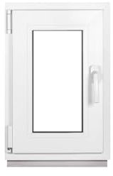 Framex Ventana de plástico para sótano, 40 x 60 cm (400 x 600 mm), 3 compartimentos (32 mm), color blanco