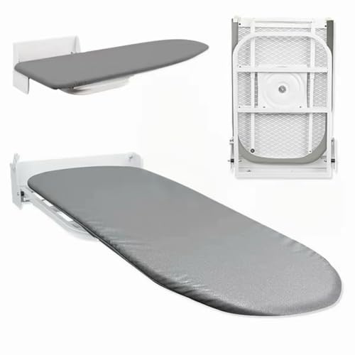 Asse da Stiro a Parete, Pieghevole, Girevole a 180°, Asse da Stiro Salvaspazio, con Rivestimento Resistente al calore, per Cassetti, Armadi, Salvaspazio e Robusto