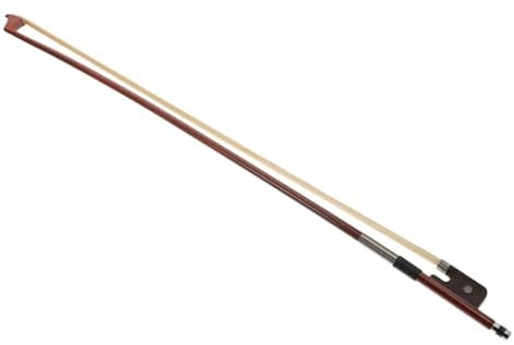 Violoncello Bogen 1/4 aus Brasilianischem Holz und Rosshaar | Braun, für Anfänger und Schüler, Komfortables Spielgefühl, Leicht Anzuwenden