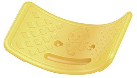 RASTKY Trainingsbrett für, Wippe aus Kunststoff mit Elastischem Wippebrett für Kleinkinder, Trainingsausrüstung (YELLOW)