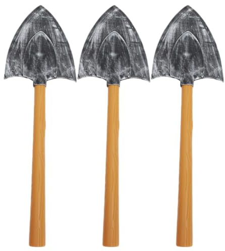 CLISPEED Pioches et Pelles en Mousse Lot de 3 pour Fête Cosplay Halloween Accessoires de Déguisement Garçon et Filles et Adultes Accessoire de Scène