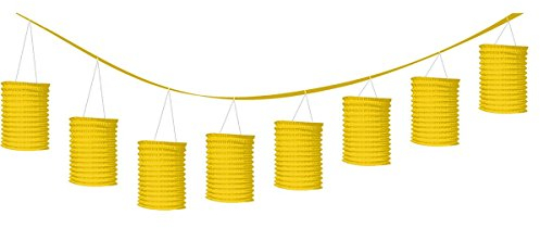 Amscan 22055-09-55 - Lampiongirlande Dekoration, Länge 3,65 m, Hängedekoration