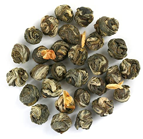 Jasmine Pearls (Dragon Pearls) Premium Loose Leaf Green Tea - Chiswick Tea Co - 100g
