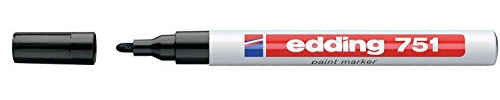 Edding 751 Paint Marker 1-2mm nib (Single Item) BLACK