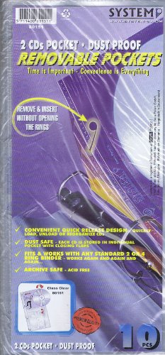 FolderSys 80151, System9 CD-Hüllen für 2 CD's, 10 Stück