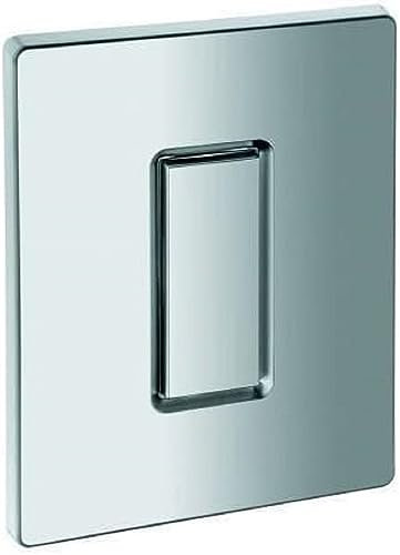 GROHE Abdeckplatte mit Drucktaste (langlebige Oberfläche, Original Ersatzteil, Herstellergarantie: 5 Jahre), Mattchrom, 42377P00