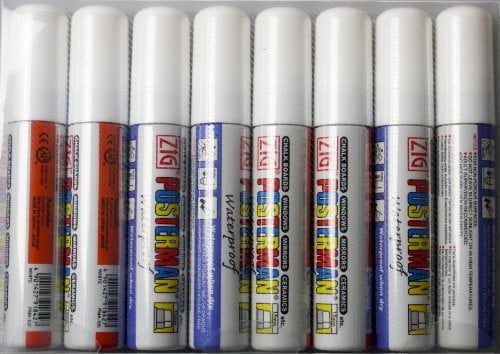 Zig : Posterman Chalkboard Pens - Big & Broad (15mm tip) - WHITE