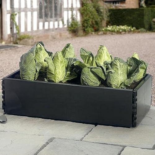 Raised Plastic Urban Garden Garland Mini Grow Bed - 98x51x25cm 115L (G108)