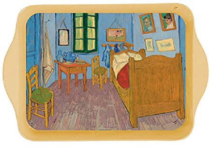 FRANCIA VINTAGE BANDEJA METAL 14x21cm pintura de Van Gogh dormitorio