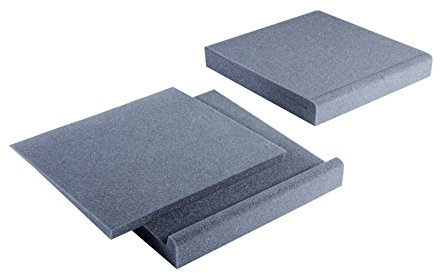 MSAcoustics SpeakerPad Set XL, 370x300x50 mm, Entkoppelung für präzise Audiowiedergabe, Dunkelgrau, 2 Stück