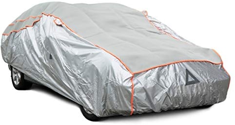 Navaris Bâche de Protection Voiture - Housse Anti-Grêle Taille XL pour Auto - Couverture Étanche pour Carrosserie Véhicule en Hiver Extérieur