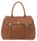 BZNA Bag Lauren Cognac Italy Designer Damen Handtasche Tragetasche Tasche Leder Neu