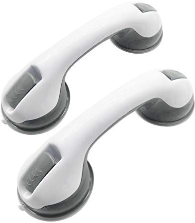 FUUTUU Agarraderas Baño para Mayores Apoyabrazos del Cuarto de Baño Barras de Sujeción Portátil Apoyo Asidero con Ventosa Asa Agarrador Ducha para Niños y Ancianos Minusvalido 2 PCS