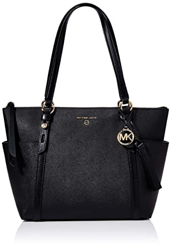 Michael Kors Damen Rhea Handtasche, Schwarz, M EU