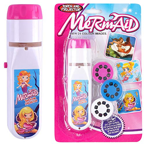 Georgie Porgy Children Projector Toys Educational Science Set Wall Ceiling Tent Torch (Mermaid)