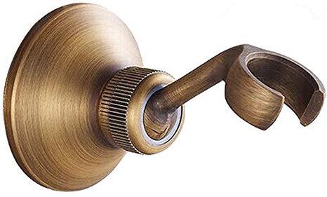 Tête de douche, Ensemble de douche, Douche de téléphonie rétro en laiton, utilisée dans la salle de bain et la salle de douche-cuivre (Color : Copper bracket)
