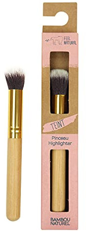 FEEL NATURAL - Pinceau maquillage - HIGHLIGHTER - teint - bambou naturel - Fibres ultra douces