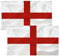 2pcs England FLAG St George's Cross Flag 3x5 Ft-90x150cm England National Flags Indoor/Outdoor Quality Polyester with Vivid Color and Brass Grommets Decorations (2)