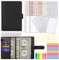 MARICATO Budget Planner A6, 29-Stück Budgetplaner Binder Budget, Geld Organizer Sparbuch, Bugetplaner mit Folien Haushaltsbuch mit Geldfächer, Cash Stuffing Money Organizer-Schwarz