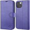 OCASE for iPhone 14 Case, Premium PU Leather iPhone 14 5G Wallet Case Flip Phone Cover with[RFID Blocking][Card Holder][TPU Inner Shell] for the 6.1 Inch 2022 5G,Purple