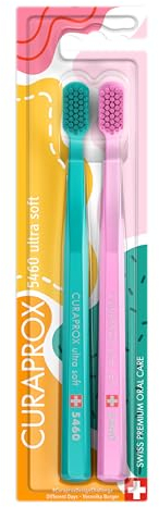 Curaprox CS 5460 Handzahnbürste ultra soft, Special Edition: Different Days, 2 Stück, weiche Zahnbürste