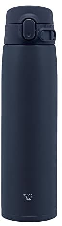 Zojirushi SM-VA72-AD Water Bottle, One-Touch Stainless Steel Mug, Seamless, 24.3 fl oz (720 ml), Navy