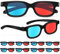 Milisten 10 Pcs 3d Anaglyph 3d Theater Viewing Films Game 3d Sunglasses Video 3d Viewing for Movies with Tv Abs